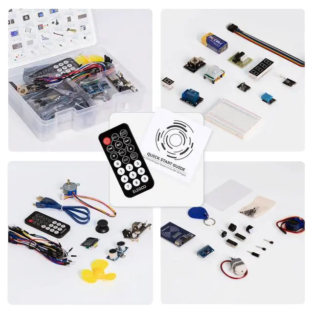Alt view image 2 of 5 - ELEGOO ESP-32 Super Starter Kit with Tutorial and Development Board USB-C Dual Core Microcontroller Support AP/STA/AP+STA, CP2102 Chip Compatible with Arduino IDE