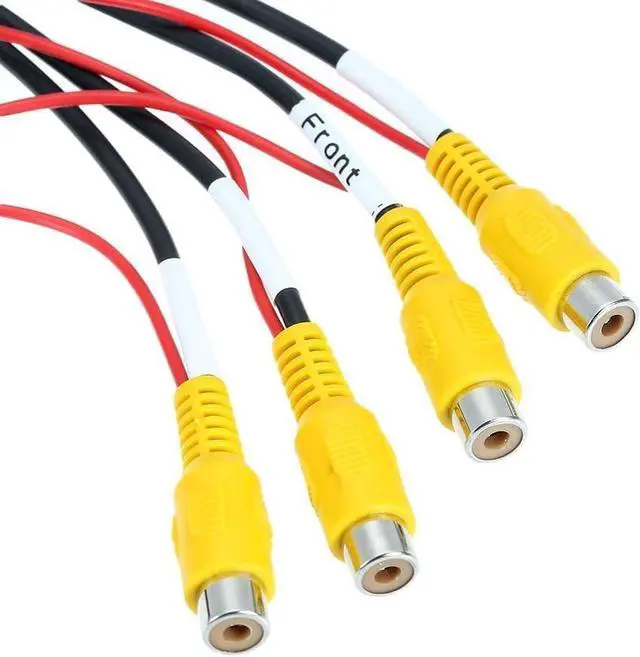 Alt view image 2 of 5 - weevoo Intelligent Car Video Switcher Converter 4 Input 1 Output Switch Video System for Monitor with RCA Connector and Coaxial Cable