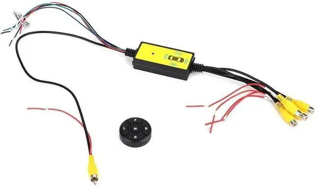 Alt view image 5 of 5 - weevoo Intelligent Car Video Switcher Converter 4 Input 1 Output Switch Video System for Monitor with RCA Connector and Coaxial Cable