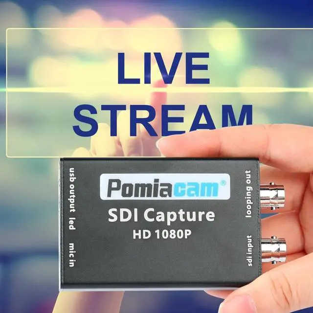 Alt view image 3 of 5 - POMIACAM SDI to USB Capture Card, 1080P SDI Input to USB 3.0 Output, Live Streaming, Plug and Play, Windows, Linux Compatible