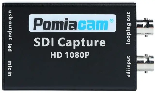 Main image of POMIACAM SDI to USB Capture Card, 1080P SDI Input to USB 3.0 Output, Live Streaming, Plug and Play, Windows, Linux Compatible