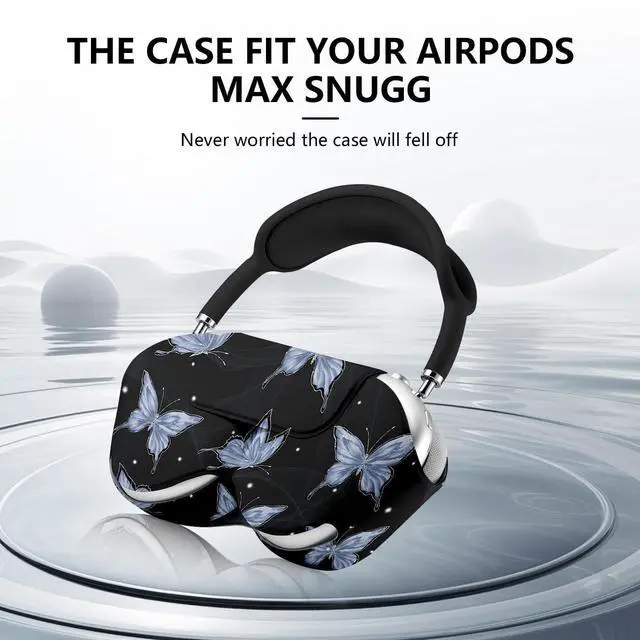Alt view image 3 of 5 - Compatible for Apple Airpods Max Case,Smart Case Cover Accessories with Sleep Mode Made by PU Leather Original Replacement Carrying Case for Airpod Pro Max Headphones