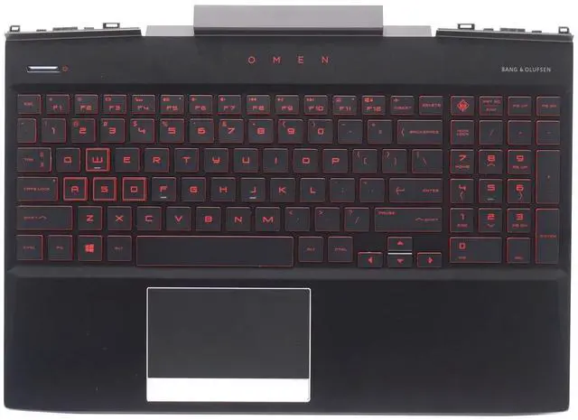 Main image of New Palmrest for HP Omen 15-DC 15t-DC TPN-Q211 15-DC0010NR 15-DC0011NW Upper Case with Backlit Keyboard & Touchpad L32774-001 L30194-001 L30195-001 L24369-001