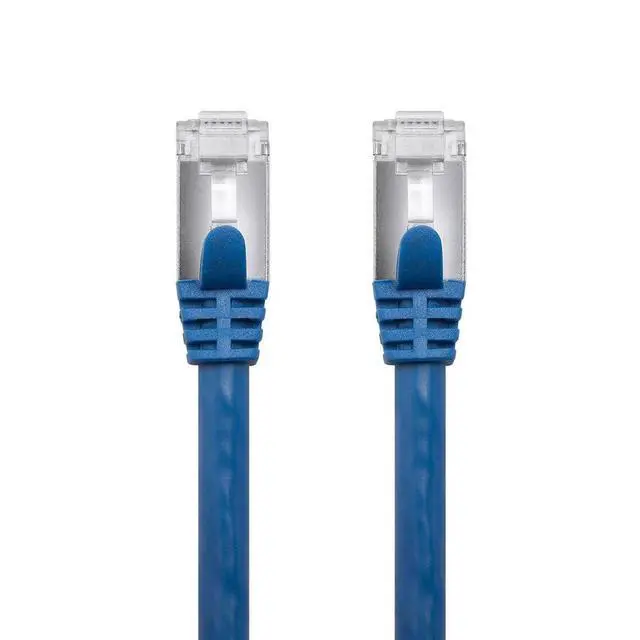Alt view image 2 of 5 - Buhbo 2 ft CAT7 Shielded RJ45 Ethernet Network Snagless Cable 10Gbps 600 MHz (24-Pack) Blue