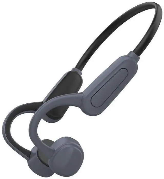 Main image of Bone Conduction Headphones Open Ear with Built-in16G+Mic Swimming Bone Conduction Headphones,IPX8 Waterproof Lightweight for Earphones Stable to wear MP3 for Running,Cycling,Hiking,Driving,Grey