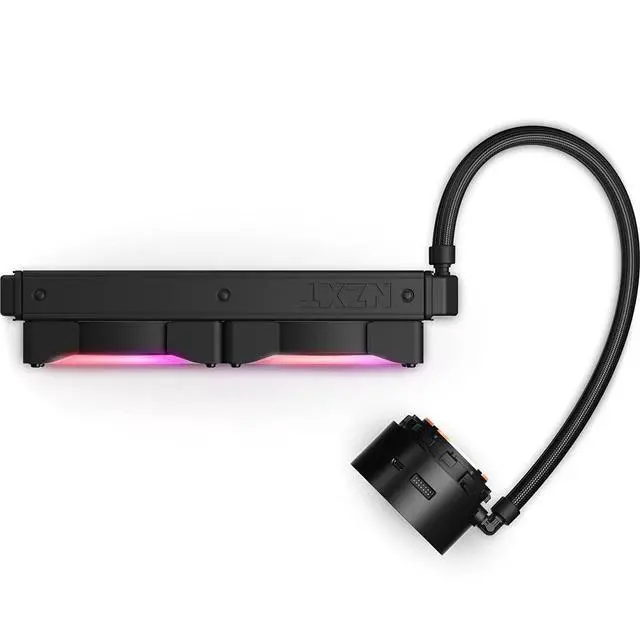 Alt view image 3 of 5 - NZXT Kraken Z53 RGB 240mm - RL-KRZ53-R1 - AIO RGB CPU Liquid Cooler - Customizable LCD Display - Improved Pump - Powered by CAM V4 - RGB Connector - AER RGB 2 120mm Radiator Fans (2 Included)