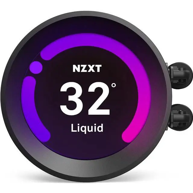 Alt view image 4 of 5 - NZXT Kraken Z53 RGB 240mm - RL-KRZ53-R1 - AIO RGB CPU Liquid Cooler - Customizable LCD Display - Improved Pump - Powered by CAM V4 - RGB Connector - AER RGB 2 120mm Radiator Fans (2 Included)