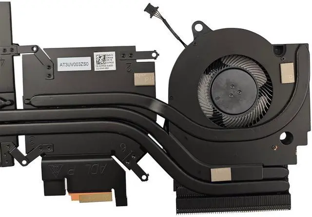 Alt view image 3 of 5 - New Genuine CPU + GPU Cooling Fan with Heatsink Replacement for DELL G15 5525 (RTX 3050 Ti Series), P/N: 01FM26 AT3UV003ZSL (Note: Only fits RTX 3050Ti Series)