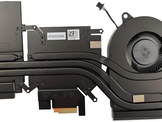 Alt view image 5 of 5 - New Genuine CPU + GPU Cooling Fan with Heatsink Replacement for DELL G15 5525 (RTX 3050 Ti Series), P/N: 01FM26 AT3UV003ZSL (Note: Only fits RTX 3050Ti Series)