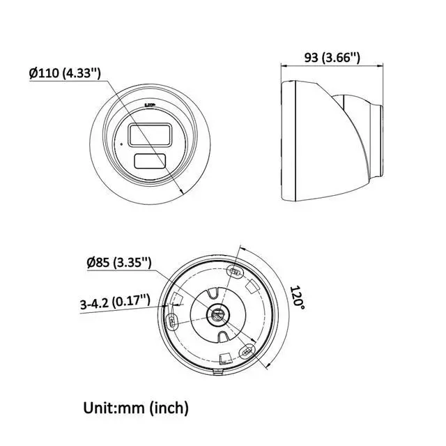 Alt view image 2 of 5 - IPC383F-SL 8MP Outdoor PoE Security Camera, Smart Hybrid Light Turret IP Camera, Human & Vehicle Detection, H.265+, Built-in Mic, IP67 Weatherproof, ONVIF Compatible(Guarding Vision)