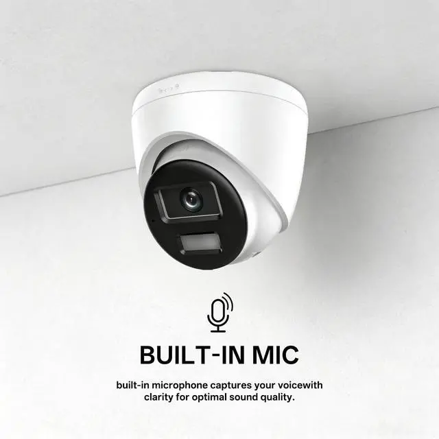 Alt view image 4 of 5 - IPC383F-SL 8MP Outdoor PoE Security Camera, Smart Hybrid Light Turret IP Camera, Human & Vehicle Detection, H.265+, Built-in Mic, IP67 Weatherproof, ONVIF Compatible(Guarding Vision)