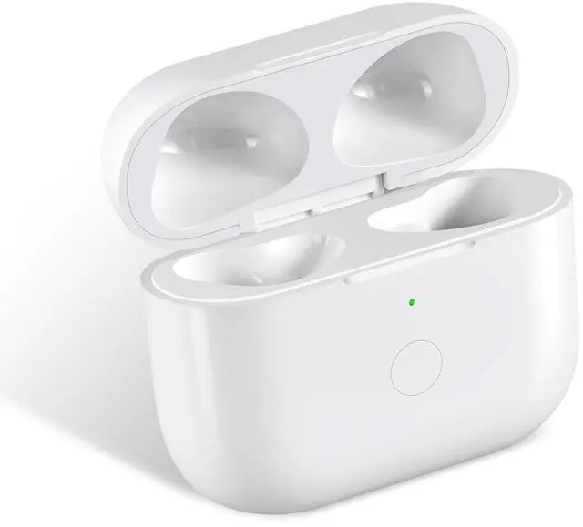 Main image of Wireless Charging Case Compatible with AirPod 4, Air Pod 4th Generation Charger Case Replacement with Bluetooth Pairing Sync, White(to USB-C)