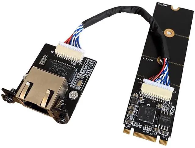 Main image of youyeetoo i226-V Gigabit 2.5G Ethernet Server NIC Card - M.2 Interface for Enhanced Network Speeds,Support youyeetoo X1 X86 SBC, 10/100/1000/2500 Mbps RJ45 LAN (M.2 B + M Key,15CM)