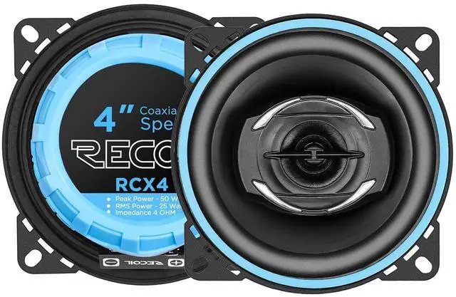 Main image of RECOIL RCX4 Echo Series 4-Inch Car Audio Coaxial Speaker System