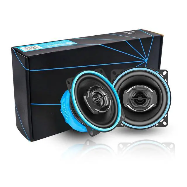 Alt view image 2 of 5 - RECOIL RCX4 Echo Series 4-Inch Car Audio Coaxial Speaker System