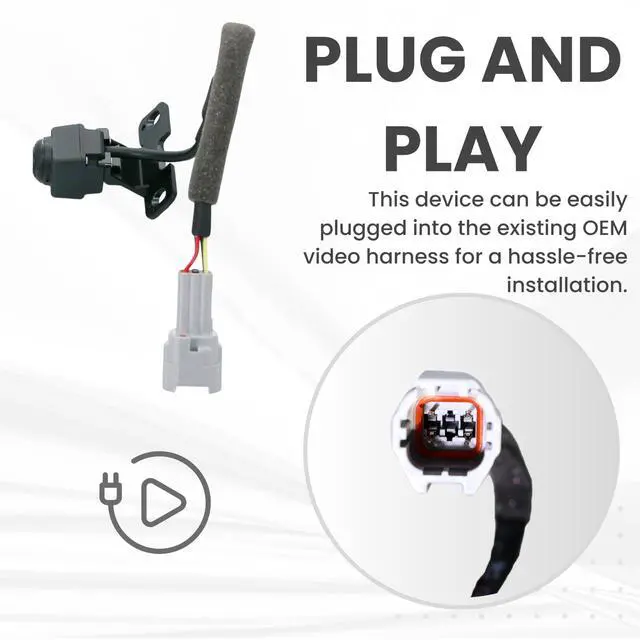 Alt view image 4 of 5 - Backup Camera Replaces for 2013-2016 Hyundai Santa Fe w/Navigation System OE Part # 95760-B8000