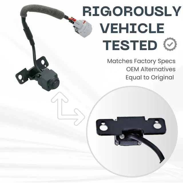 Alt view image 3 of 5 - Backup Camera Replaces for 2013-2016 Hyundai Santa Fe w/Navigation System OE Part # 95760-B8000