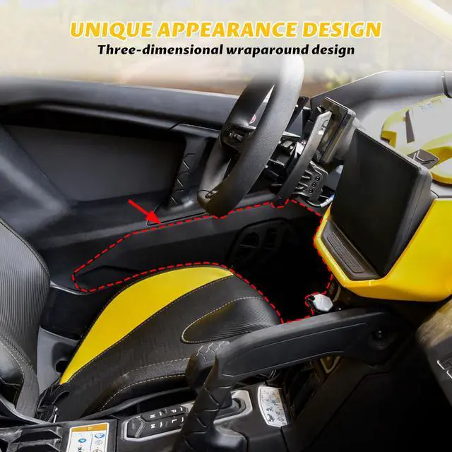 Alt view image 5 of 5 - SAUTVS One Pair Door Speaker Pods for Can-Am Maverick R, Waterproof Dustproof Front Speaker Pods Panels Enclosures Holder for Can Am Maverick R MAX X RS 2024+ Models Accessories