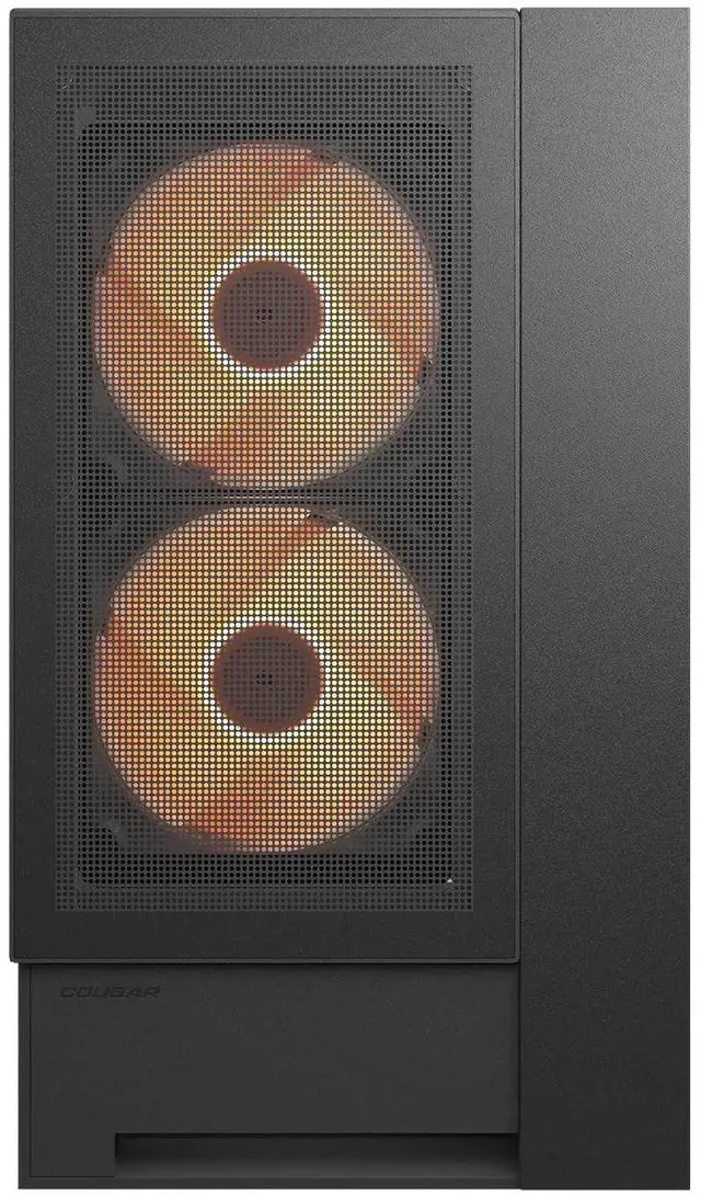 Alt view image 2 of 5 - Cougar OmnyX Mid-Tower ATX Panoramic PC Case, Tempered Glass Design - Black