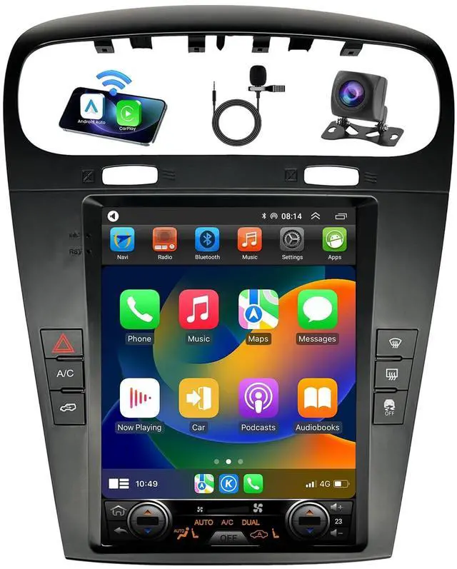 Main image of Android 14 Car Stereo Radio for Dodge Journey 2011-2019 Built-in Carplay/Android Auto 9.7 inch Head Unit Tesla Style IPS Touch Screen with GPS Navigation DSP Bluetooth GPS, FM WiFi +Backup Camera