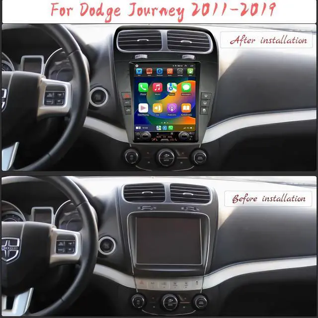 Alt view image 2 of 5 - Android 14 Car Stereo Radio for Dodge Journey 2011-2019 Built-in Carplay/Android Auto 9.7 inch Head Unit Tesla Style IPS Touch Screen with GPS Navigation DSP Bluetooth GPS, FM WiFi +Backup Camera