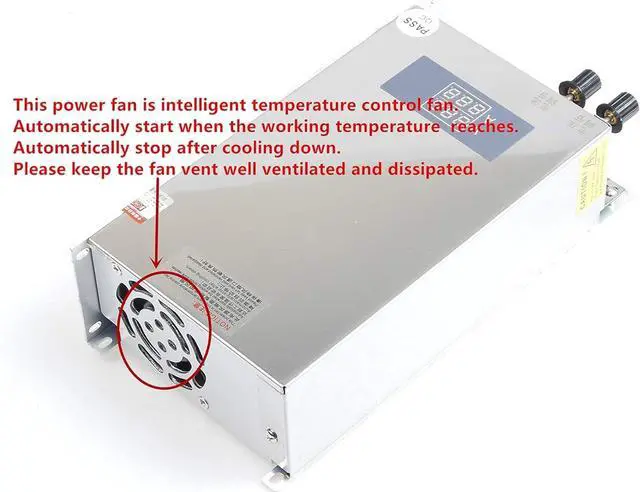 Alt view image 4 of 5 - KNACRO 1000W Adjustable DC Power Voltage Converter AC 110V to DC 0-12V 0-80A Module 12V 1KW Switching Power Supply Digital Display 12V Voltage Regulator Built in Cooling Fan (12V 80A)