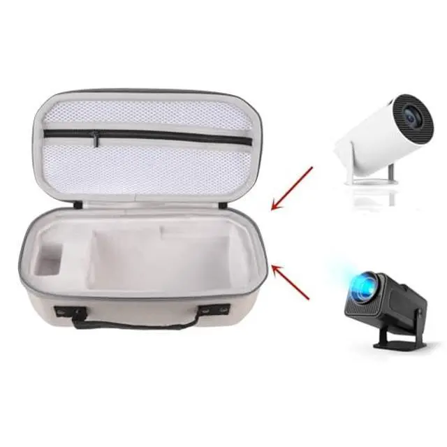 Alt view image 5 of 5 - Hard Travel Case for Nebula Capsule 3 1080P Projector - Shockproof EVA Nylon Protective Carrying Storage Bag with Accessory Compartment (Case Only)