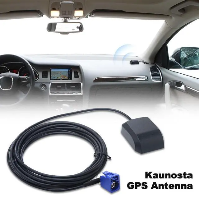 Alt view image 5 of 5 - Kaunosta Vehicle Waterproof Active GPS Navigation Antenna Fakra C Blue GPS Antenna with RG174 3M Cable Magnetic Base for Car Truck SUV Head Unit MFD2 RNS2 RNS 510 MFD3 RNS-E Cars Jeep VW Audi