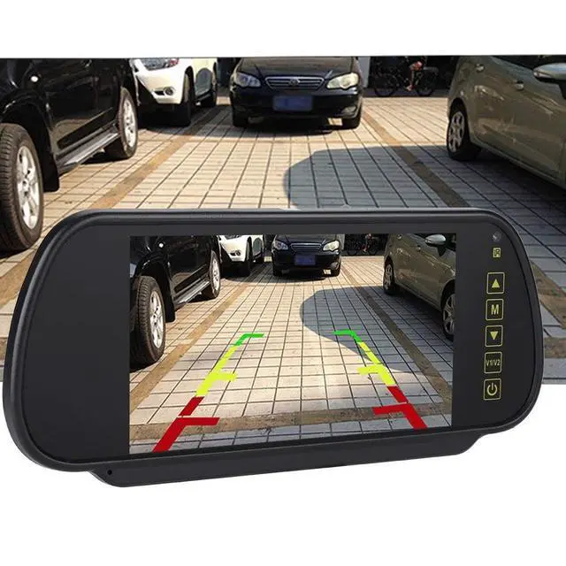 Alt view image 3 of 5 - 7inch Car Rearview Mirror Auto Dimming Monitor Replacement Rear View Camera with Bracket Universal for Cars and Trucks