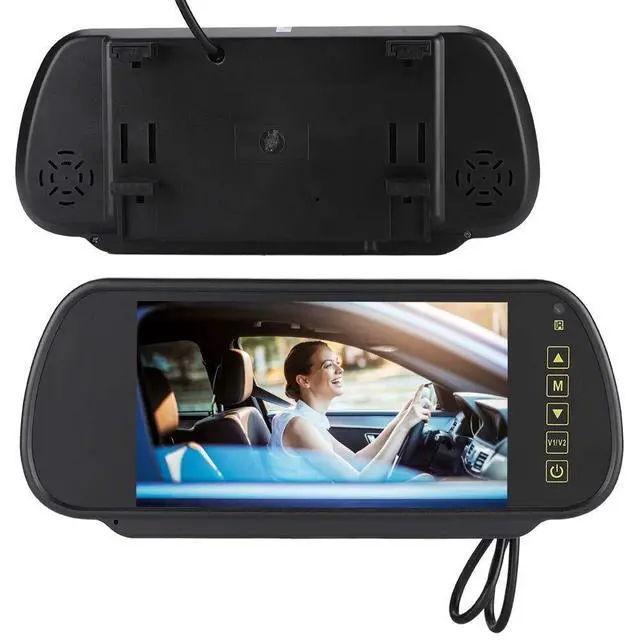 Alt view image 5 of 5 - 7inch Car Rearview Mirror Auto Dimming Monitor Replacement Rear View Camera with Bracket Universal for Cars and Trucks