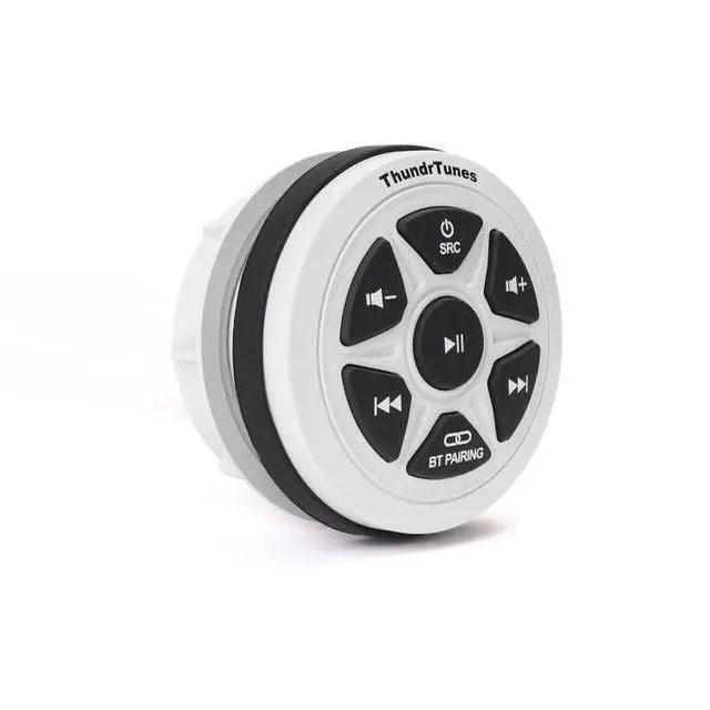 Alt view image 2 of 5 - White Boat Stereo Marine Audio with 2 Channels Class D Amplifier AUX USB Bluetooth Streaming Boats Golf Carts Powersports Vehicle Truck UTV ATV