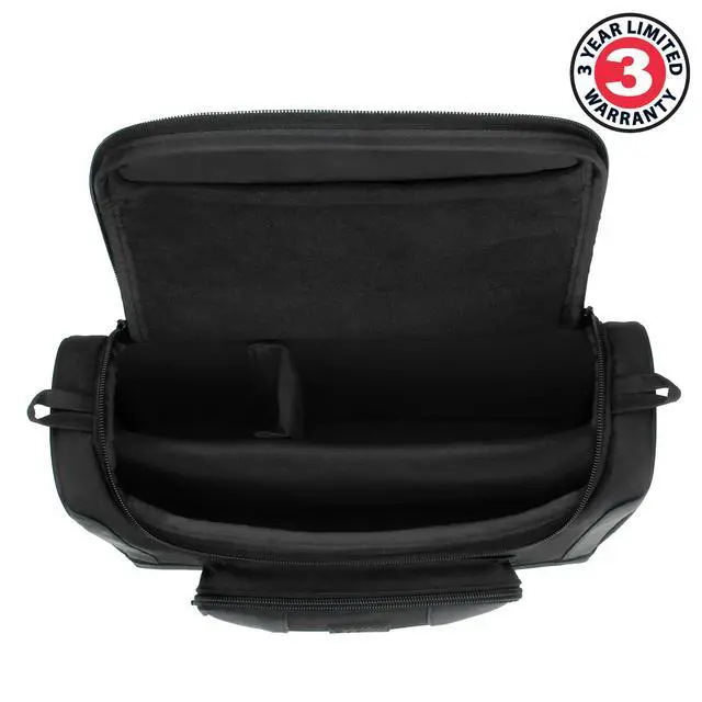 Alt view image 2 of 5 - USA Gear Mini Projector Case with Accessory Storage, Customizable Interior, Water Resistant - Portable Shoulder Bag Fits Small LED Projectors, Vankyo, DR. J, Apeman, Topvision, DBPOWER, GooDee - Black