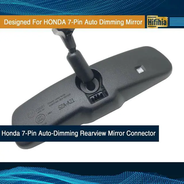 Alt view image 5 of 5 - Hifihia 7-Pin Type Dash Cam Power Adapter for Honda (Ridgeline, Passport, Pilot, CRV, HRV, Insight, Odyssey, Clarity) & Acura (ILX, MDX). Connects to Rearview Mirror Plug & Play.
