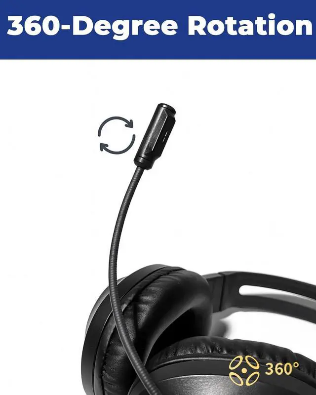 Alt view image 4 of 5 - Joyqua 10 Pack Kids Headphones with Microphone, Djustable & Durable School Headphones 3.5mm Jack, Comfortable Over-Ear Headphones for Children, Black