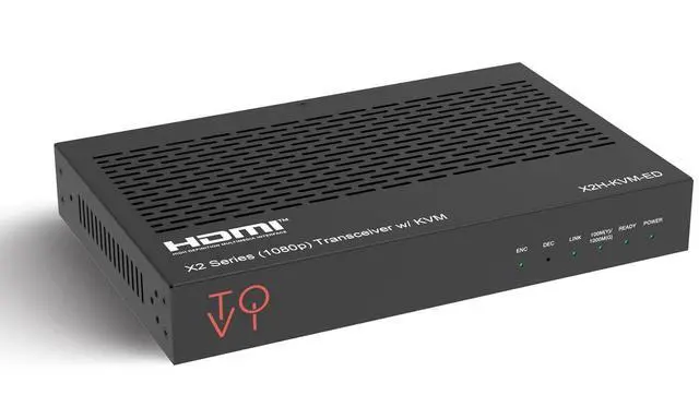 Main image of ToVi 4K AV-Over-IP HDMI Encoder/Decoder with USB/KVM, PoE, RS-232, IR, Fiber & RJ45, Multi-Window, Video Wall, Matrix Switching, 100m CAT6 Transmission (X2H-KVM-ED)