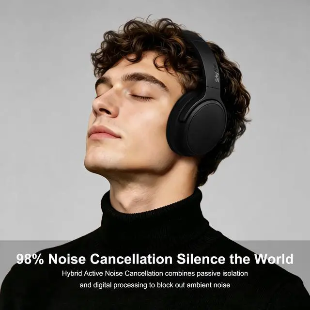 Alt view image 2 of 5 - Srhythm NiceComfort 35(2nd Gen)Noise Cancelling Headphones 4-Speakers 40kHz