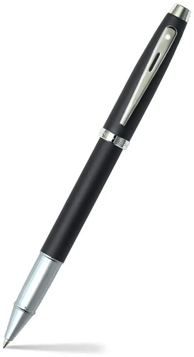 Main image of Sheaffer 100 Nickel Trim Rollerball, Matte Black Cap & Barrel (E1931751-30)