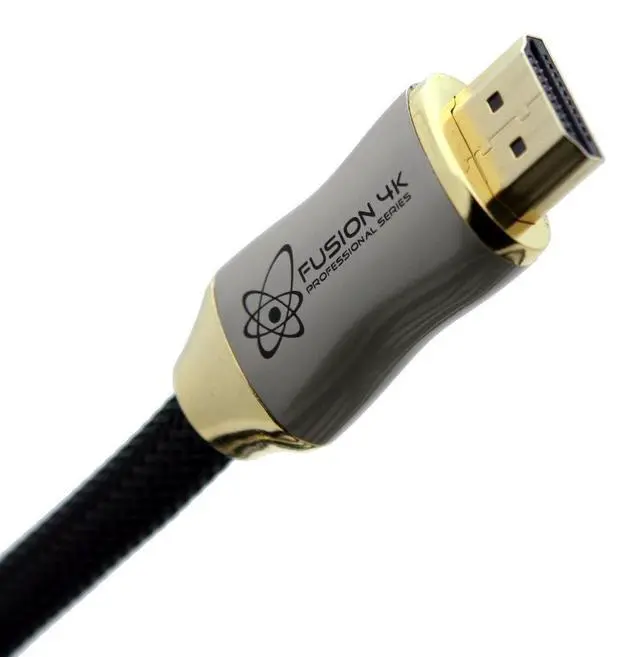 Alt view image 4 of 4 - Fusion4k 4K HDMI Cable 20 Feet - High Speed 18Gbps ^^ 4K@60Hz 2K@144Hz 1080p@240Hz ^^ HDR ARC Dolby Atmos ^^ Braided Cord for PS5, Xbox Series X, Apple TV, Roku, Soundbar, Gaming Monitor