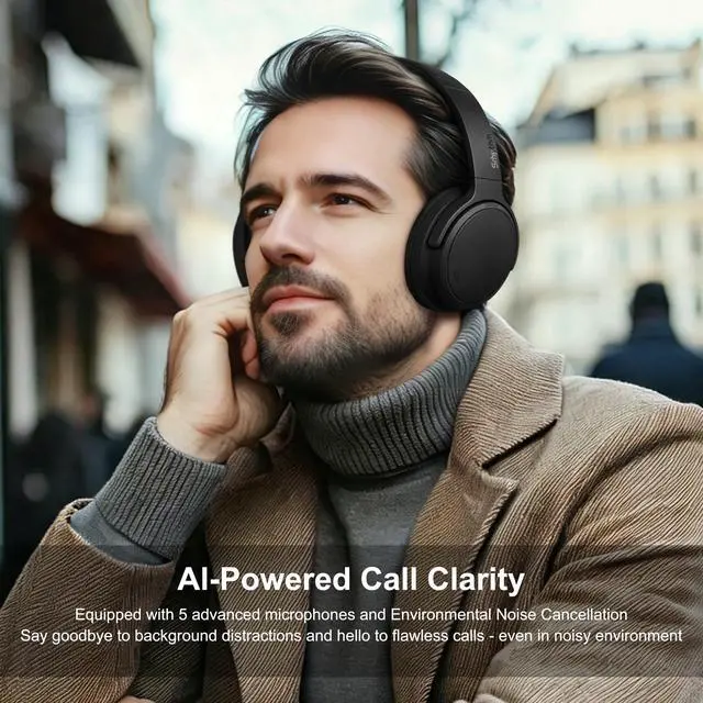 Alt view image 5 of 5 - Srhythm NiceComfort 35(2nd Gen)Noise Cancelling Headphones 4-Speakers 40kHz