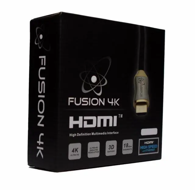 Alt view image 3 of 4 - Fusion4k 4K HDMI Cable 20 Feet - High Speed 18Gbps ^^ 4K@60Hz 2K@144Hz 1080p@240Hz ^^ HDR ARC Dolby Atmos ^^ Braided Cord for PS5, Xbox Series X, Apple TV, Roku, Soundbar, Gaming Monitor