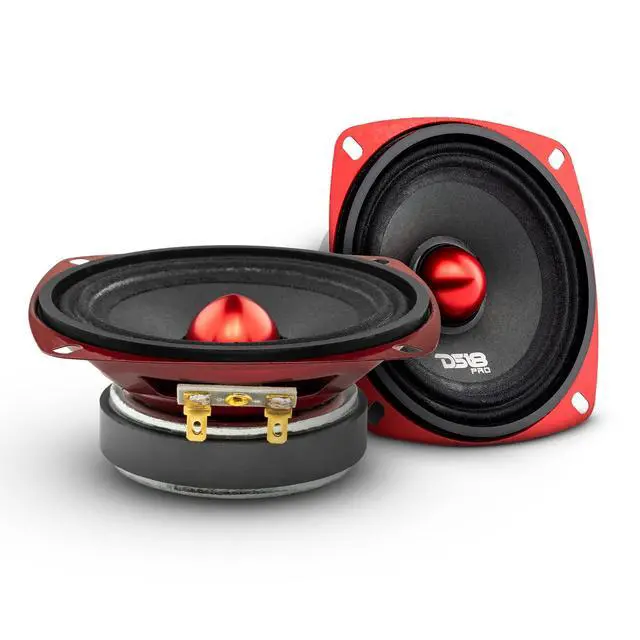 Alt view image 5 of 5 - DS18 PRO-X4.4BMSL Car Speaker 4" Shallow Mid-Range Loudspeaker with Bullet 200 Watts Max Power 100 Watts RMS 4-Ohm - Boost Your Sound Systems Volume - 1 Speaker