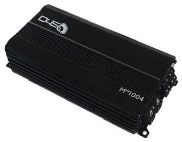 Main image of Down4Sound MM1004 Mini Maxx Black Gloss 700W RMS Mini 4-Channel Car Audio Amplifier