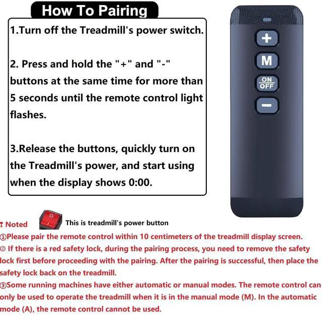 Alt view image 3 of 5 - WDZP New Treadmill Remote Control Replacement fit for Kassadin Electric Walking Pad Treadmill with Adjustable Incline and Handle Bar