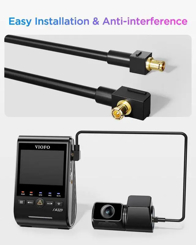 Alt view image 5 of 5 - VIOFO RC420 Rear Camera for VIOFO A329/A329S/A329T Series, 2K 1440P Rear Camera, 6M(19.7ft) Rear Cable Included