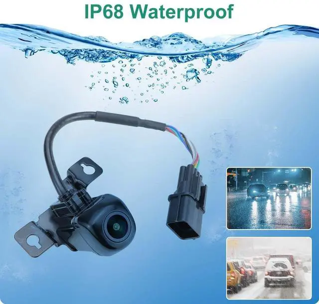 Alt view image 4 of 5 - 95760-2W640 OE Backup Camera Replacement for Hyundai Santa Fe Sport 2017 2018 & Hyundai Santa Fe 2017 2018, GreenYi Rear Reverse Park Assist Camera Replaces 95760-2W641 A52-74-0019