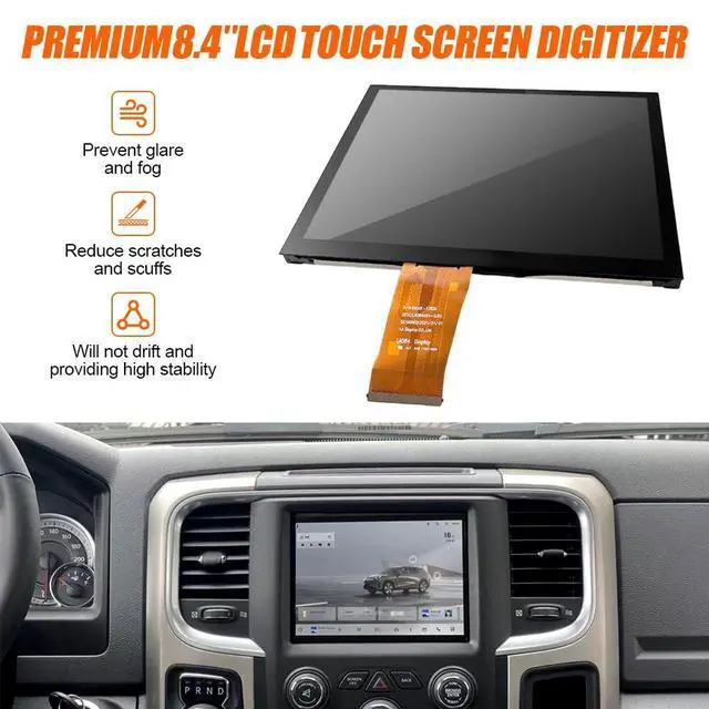 Alt view image 3 of 5 - DISJEST 8.4" Uconnect LCD Monitor Touch Screen Replacement for 2017-2022 Dodge RAM 1500/2500/3500, Jeep Wrangler & Chrysler 300, Compatible with OEM Part # LA084X01(SL)(02)