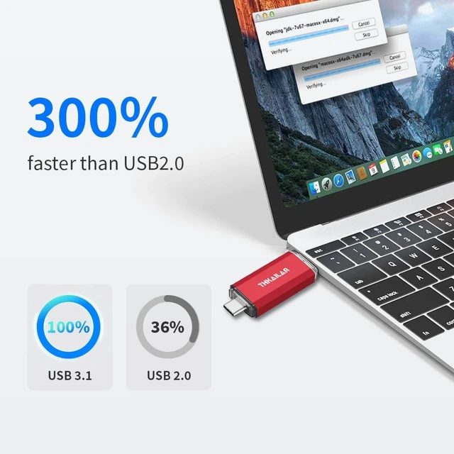 Alt view image 2 of 5 - Thkailar 32GB 5 Pack FAT32 USB C Thumb Drive, Up to 100MB/S Read, Flash Drive for iPhone 15/Mac,Laptops,PC