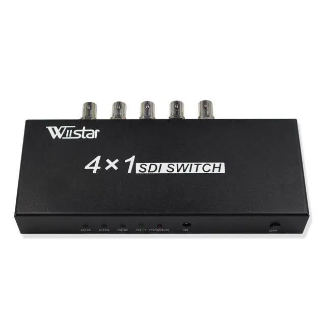 Alt view image 2 of 5 - Wiistar 4x1 3Gb/s SDI Switcher with ReClock Technology, Supports SD, HD and 3G-SDI up to 1320 Ft (4 inputs and 1 Output)