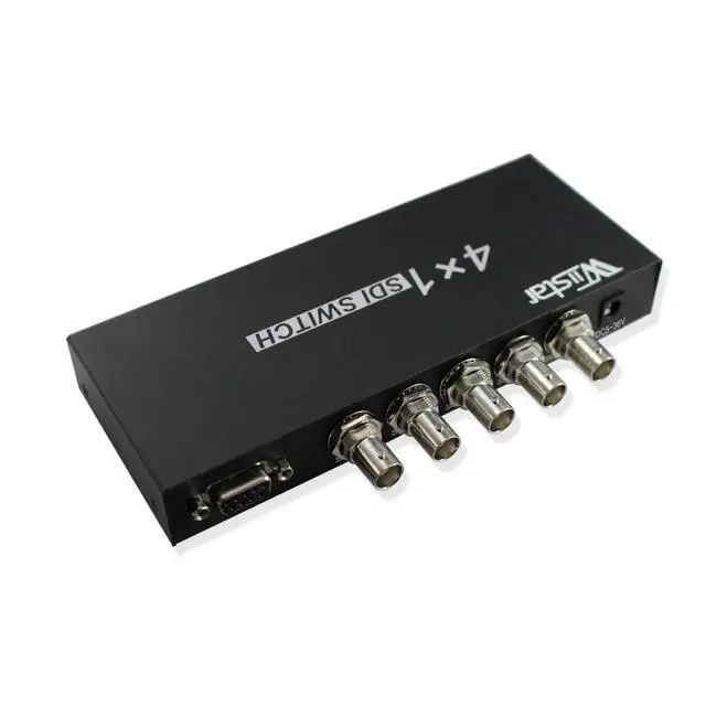 Alt view image 4 of 5 - Wiistar 4x1 3Gb/s SDI Switcher with ReClock Technology, Supports SD, HD and 3G-SDI up to 1320 Ft (4 inputs and 1 Output)