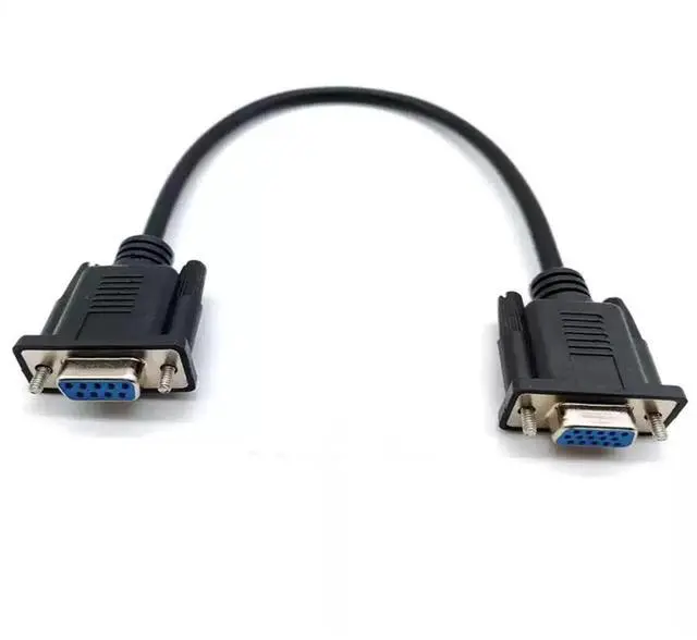 Main image of KJCPZYPP DB9 Female to VGA Female 15Pin Three-Row Data Transmission Cable, VGA to DB9 Serial RS232 Data Cable for Mutual Transmission of Signals Between 9Pin Video Devices and Computers 1.5Meter